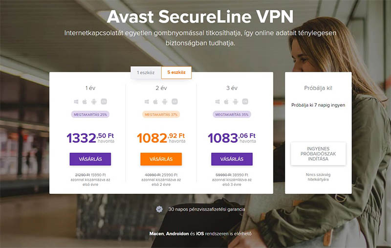 Az Avast VPN tervei