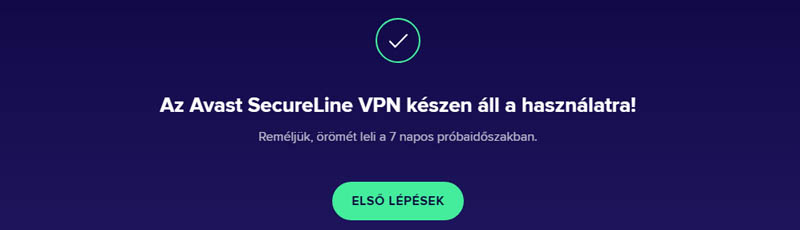 VPN szolgáltatás bekapcsolására