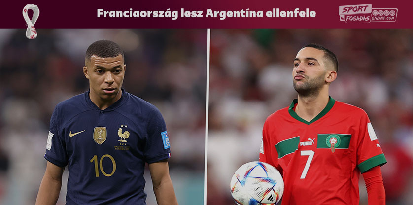 Katar 2022 - Franciaország - Marokkó elődöntő
