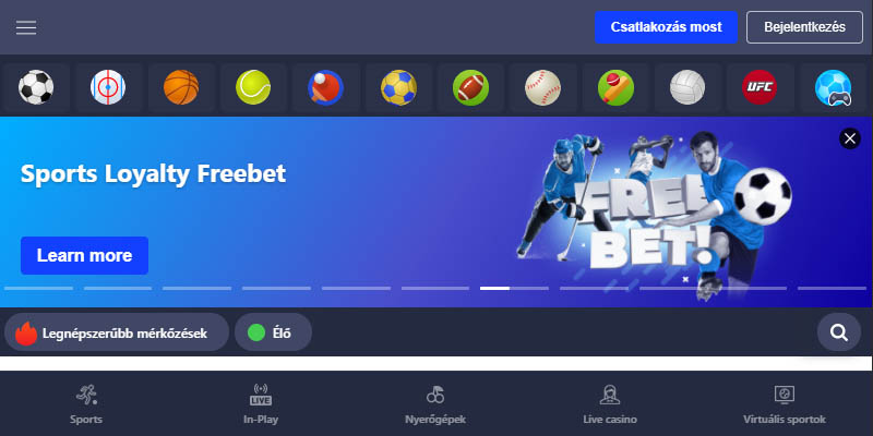Betmaster mobil sportfogadás app