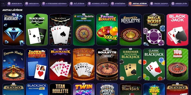 Funbet kaszinó asztali játékok