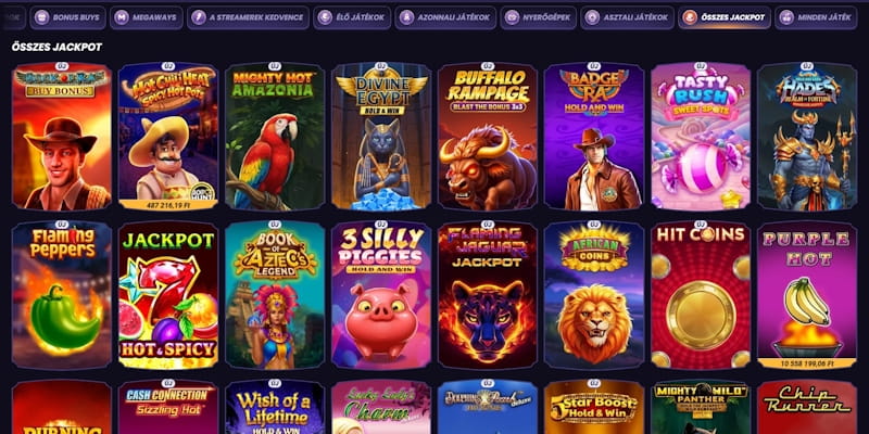 Funbet kaszinó jackpot játékok