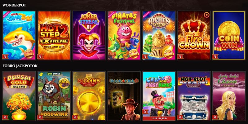 Legiano kaszinó jackpot játékok