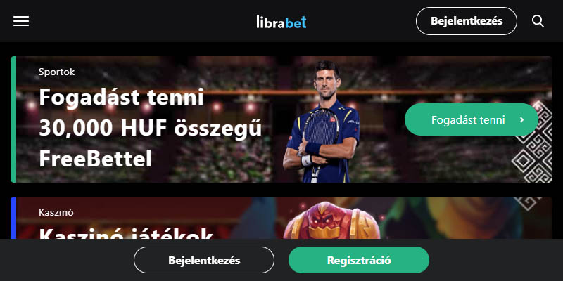LibraBet mobil sportfogadás app
