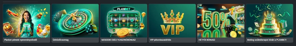 PLANBET kaszinó bónuszok