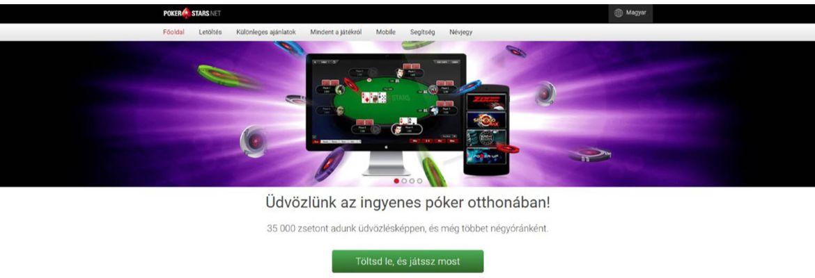 PokerStars bukméker főoldal