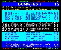 A teletext - teljesen ingyenes szolgáltatás