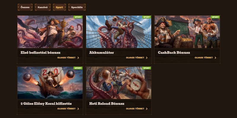 FatPirate sportfogadási bónuszok