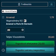 Slotuna fogadószelvény