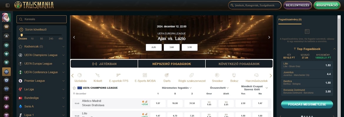 Talismania sportfogadás