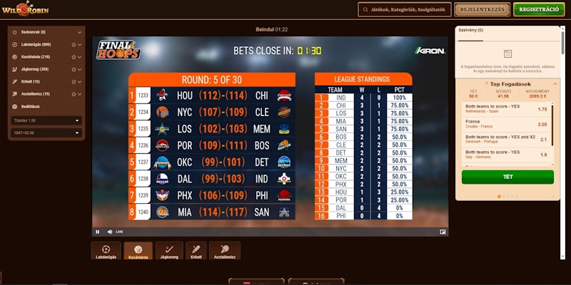 WildRobin virtuális sportok