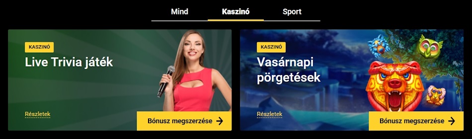 ZetCasino bónuszok