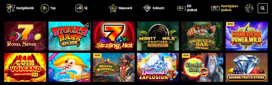 ZetCasino nyerőgépes játékok