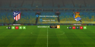 Foci Tippek: Atletico Madrid - Real Sociedad 2025. május 10. - LaLiga