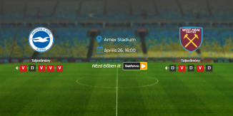 Foci Tippek: Brighton - West Ham United 2025. április 26. - Premier League