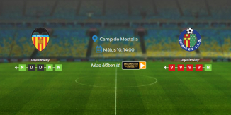 Foci Tippek: Valencia - Getafe 2025. május 10. - LaLiga